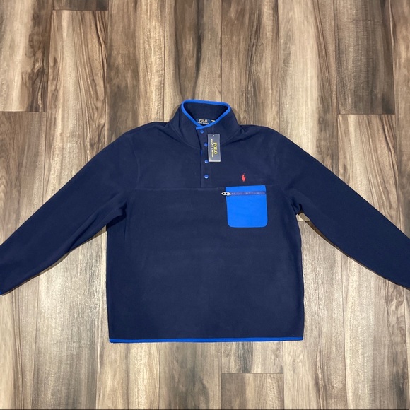 Polo Ralph Lauren Pullover Fleece Men jacket size XL - Picture 1 of 7